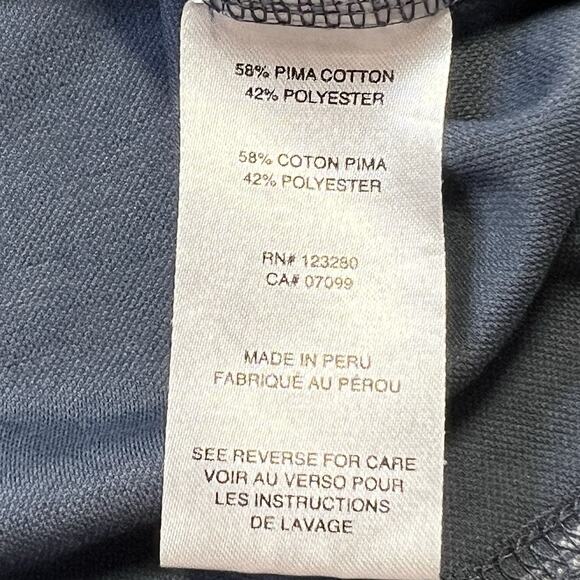 Travis Mathew Shirt Large Prestige Performance Blue Frosty Morning Golf Polo - Picture 3 of 11